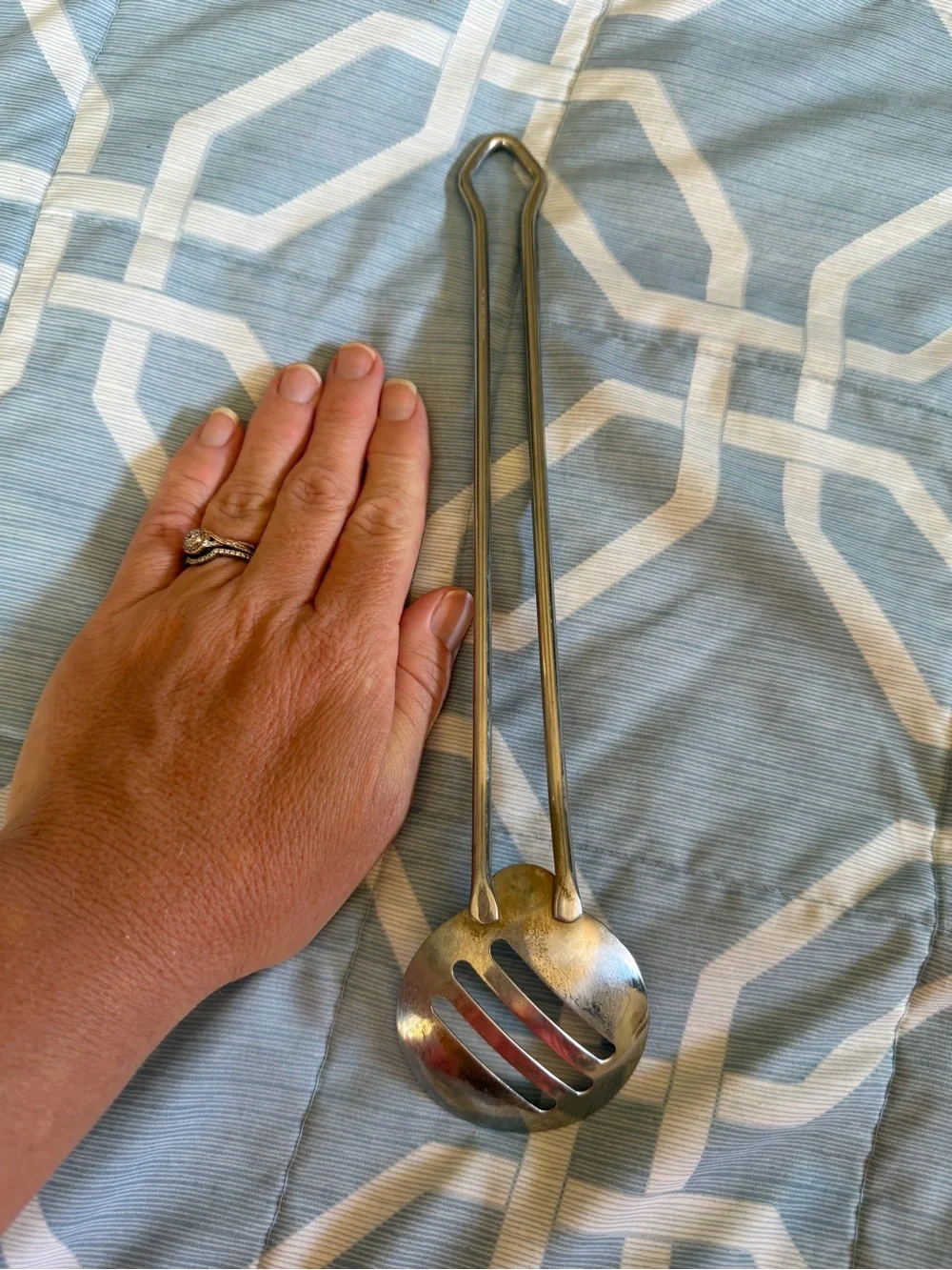 Küchenprofi 18/10 Stainless Steel Slotted Spoon Skimmer Long Handle Germany